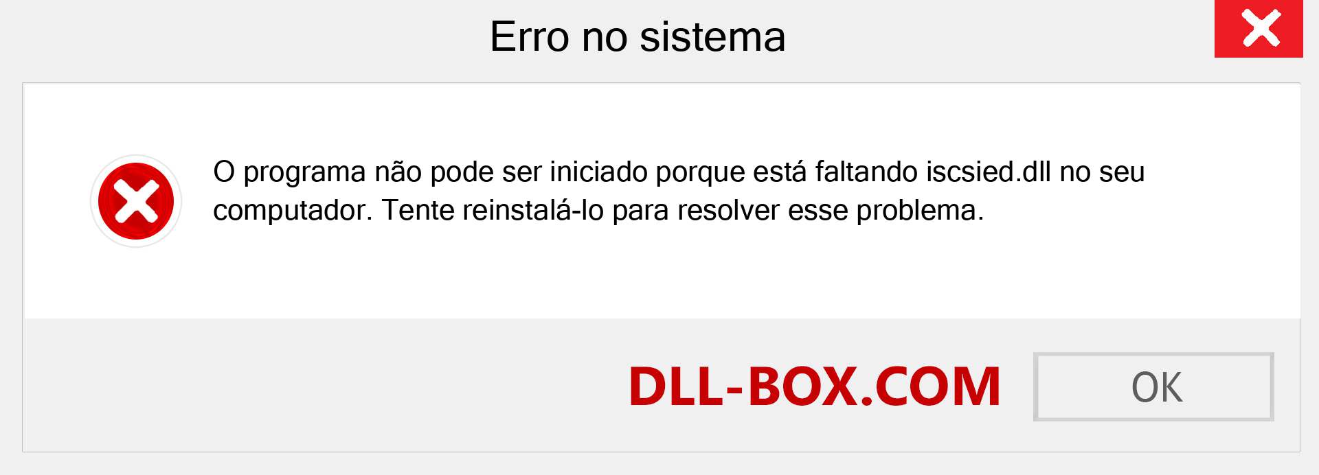 Arquivo iscsied.dll ausente ?. Download para Windows 7, 8, 10 - Correção de erro ausente iscsied dll no Windows, fotos, imagens